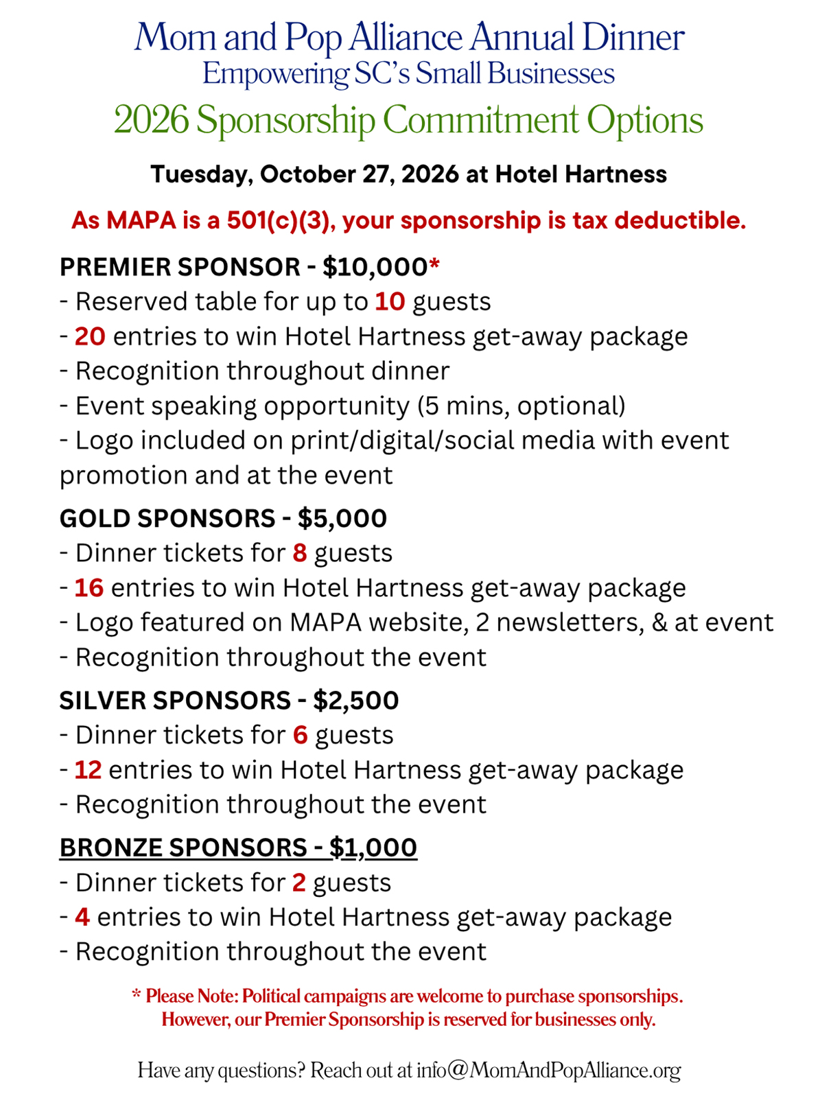 2026-sponsorship-dinner-options
